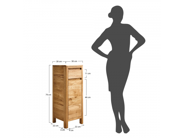 Komoda ALO vysoká dub masiv