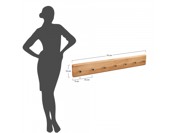 Velký dubový věšák ALO