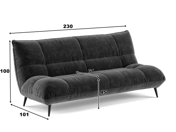 Designová pohovka 3-sed NOVA