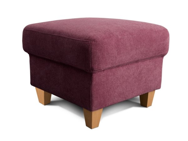 Růžové křeslo ušák FÜNEN v látce Paris chianti