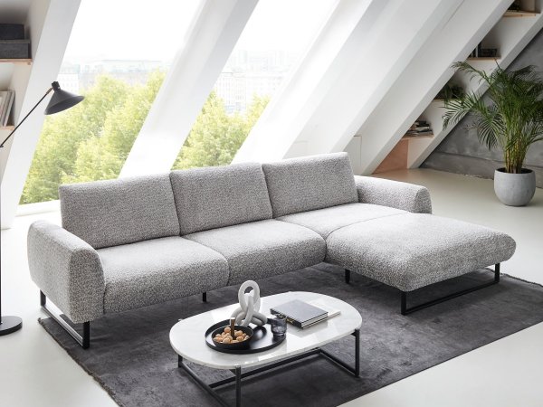 Designová rohová sedací souprava ROMA s ohebnými opěrkami