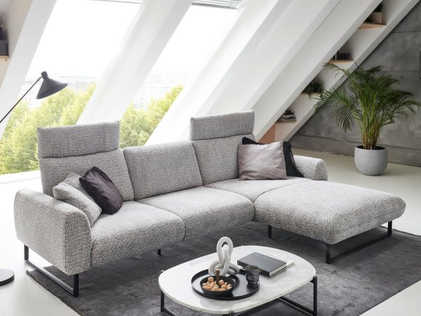 Designová rohová sedací souprava ROMA s ohebnými opěrkami