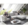 Designová rohová sedací souprava ROMA s ohebnými opěrkami