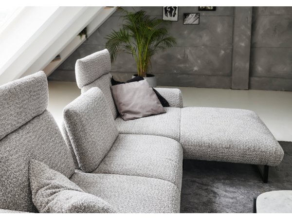 Designová rohová sedací souprava ROMA s ohebnými opěrkami