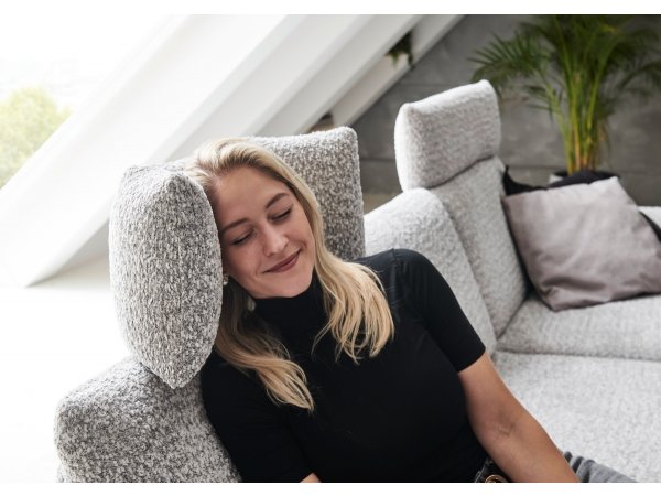 Designová rohová sedací souprava ROMA s ohebnými opěrkami