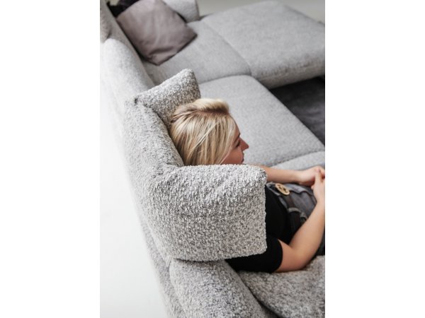 Designová rohová sedací souprava ROMA s ohebnými opěrkami