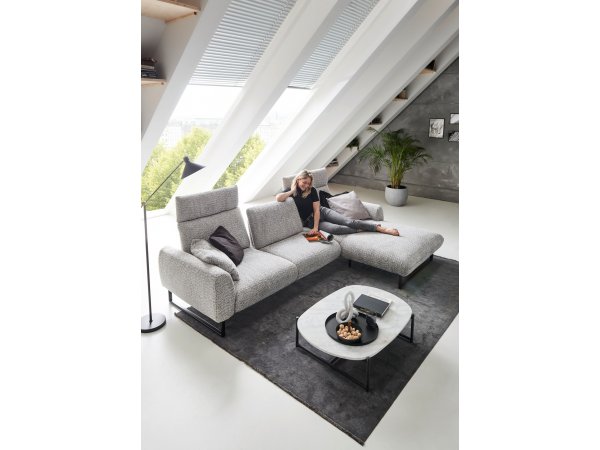 Designová rohová sedací souprava ROMA s ohebnými opěrkami