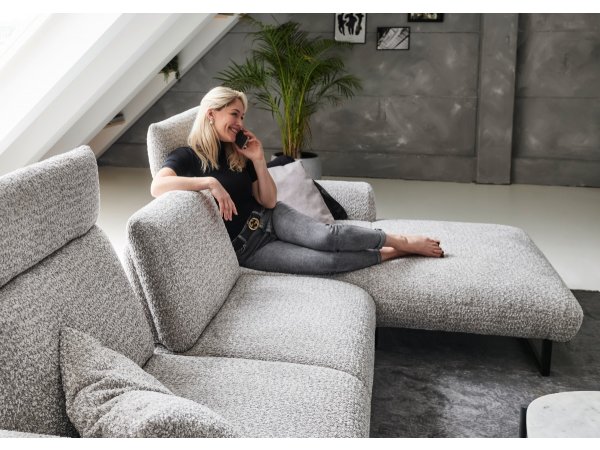 Designová rohová sedací souprava ROMA s ohebnými opěrkami