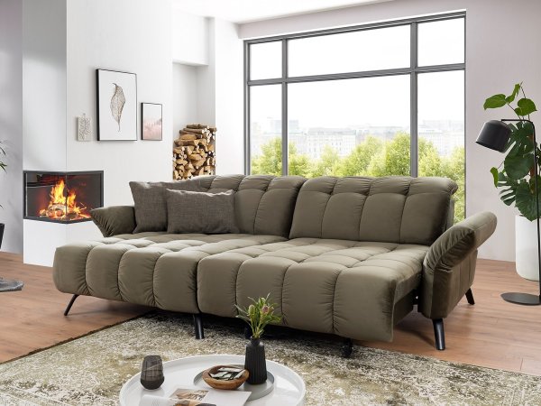 Malá prošívaná rohová sedací souprava COAST 2