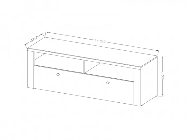 Moderní obývací stěna LARONA dub Riviera světlý