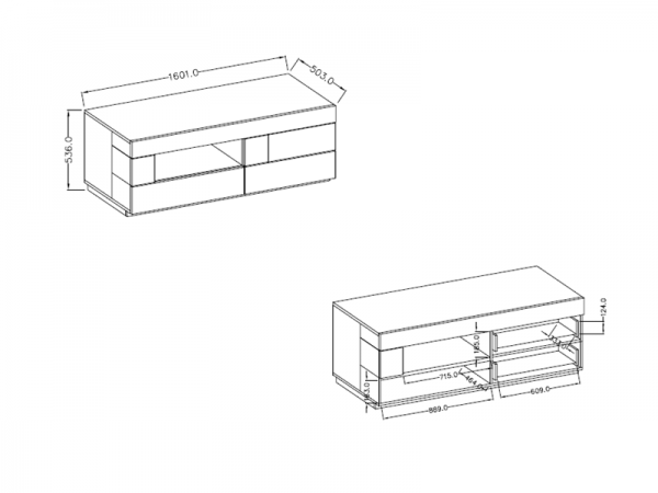 Nábytek do obývacího pokoje SILKE IV bílá/bílý lesk - dub wotan