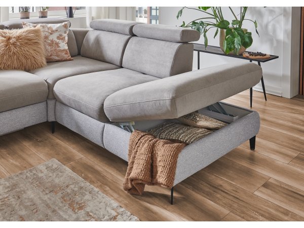 Rohová sedací souprava do tvaru U CAROLINA 4