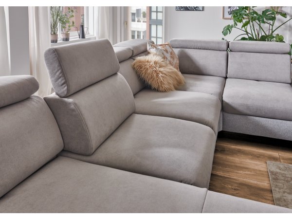 Rohová sedací souprava do tvaru U CAROLINA 4