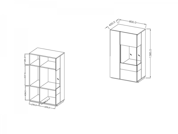 Nábytek do obývacího pokoje SILKE I matera/dub wotan