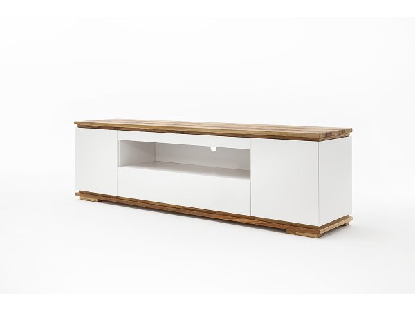 Nábytek do obývacího pokoje CHIARO matná bílá/dub