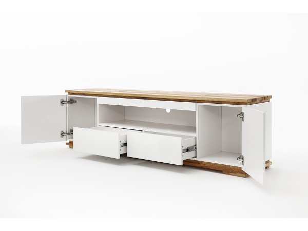 Nábytek do obývacího pokoje CHIARO matná bílá/dub