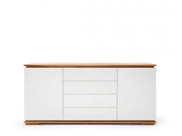 Nábytek do obývacího pokoje CHIARO matná bílá/dub