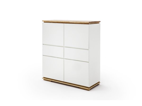 Nábytek do obývacího pokoje CHIARO matná bílá/dub