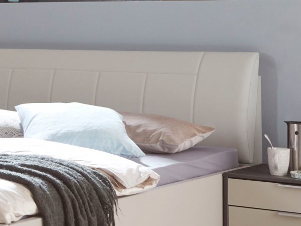 Moderní ložnice GLASGOW grafit / sklo šedý mat 2