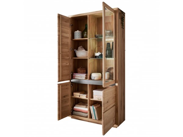 Dubová vitrína do obývacího pokoje Carson