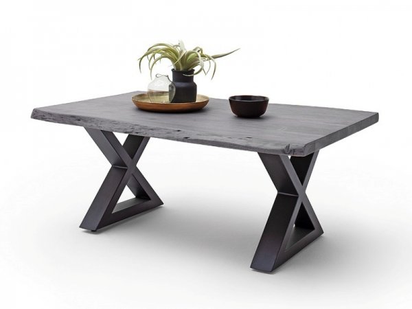 Konferenční stolek z masivu CARTAGENA akát/šedý lak