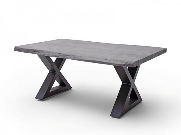 Konferenční stolek z masivu CARTAGENA akát/šedý lak