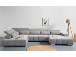 Rohová sedací souprava do tvaru U s nastavitelnými opěrkami ORION 4