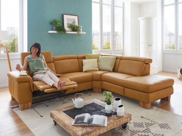 Kožená rohová sedací souprava LAVA XC 7