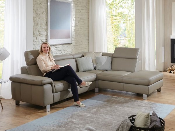 Kožená rohová sedací souprava LAVA XC