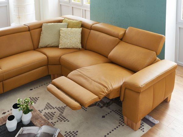 Kožená rohová sedací souprava LAVA XC 7