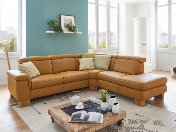 Kožená rohová sedací souprava LAVA XC 7