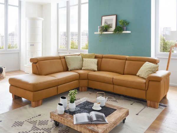 Kožená rohová sedací souprava LAVA XC 7