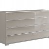 Komoda se zásuvkami SHANGHAI 2 - 149 cm, sklo Kieselgrau