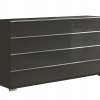 Komoda se zásuvkami SHANGHAI 2 - 149 cm, sklo Havanna