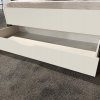 Moderní postel s úložným prostorem SHANGHAI 2 bílá/šedá