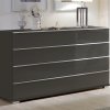 Komoda se zásuvkami SHANGHAI 2 - 149 cm, sklo Havanna
