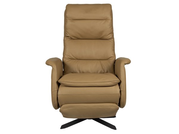 Otočné a polohovací kožené křeslo SENSMOR