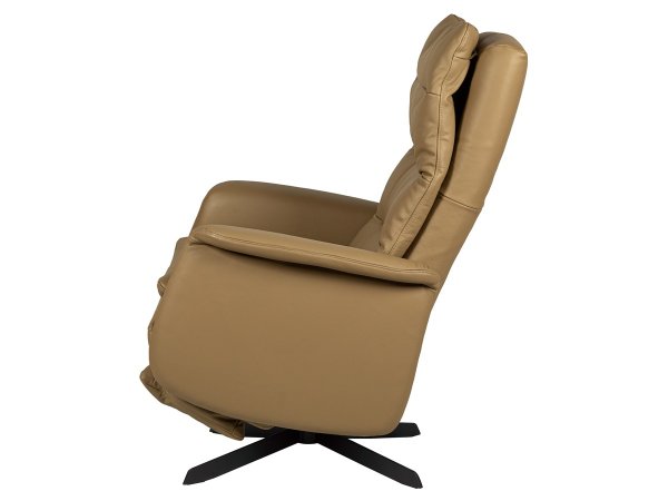 Otočné a polohovací kožené křeslo SENSMOR