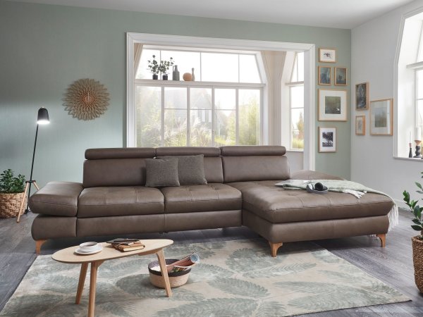 Kožená rohová sedací souprava CAROLINA 2