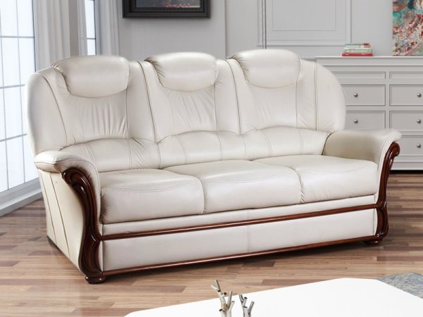 Klasická kožená sedací souprava s křeslem funkcí relax s elektrickým ovládáním VERONA 3+1+1