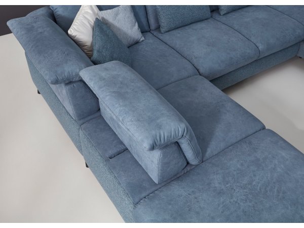 Rohová sedací souprava do tvaru U CAROLINA 2