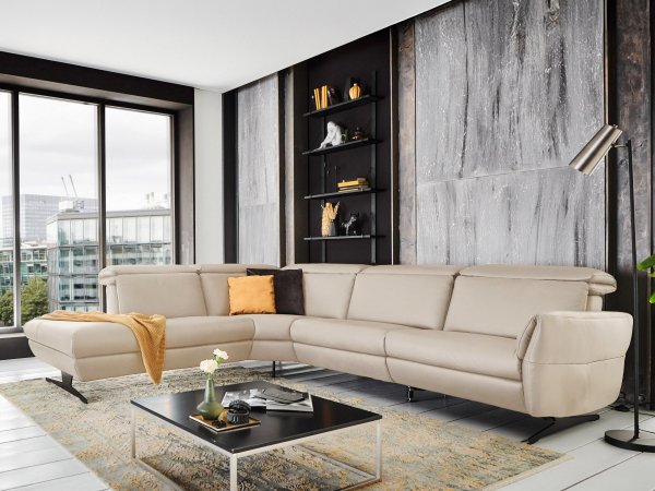 Kožená rohová sedací souprava TRAPANI