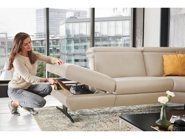 Kožená rohová sedací souprava TRAPANI