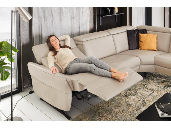 Kožená rohová sedací souprava TRAPANI