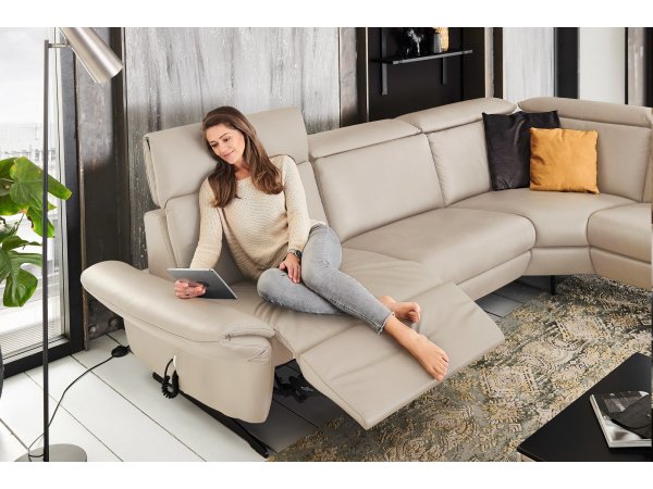 Kožená rohová sedací souprava TRAPANI