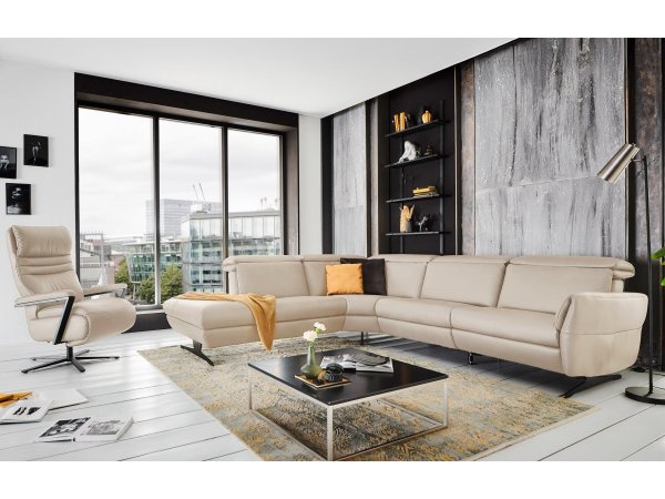 Kožená rohová sedací souprava TRAPANI