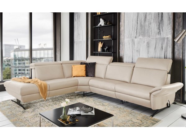 Kožená rohová sedací souprava TRAPANI