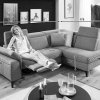 Malá rohová sedací souprava LAVA XC s funkcí relax