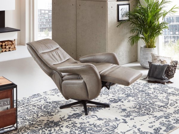 Kožené polohovací televizní křeslo Sitzgefühl 6