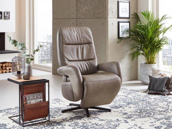 Kožené polohovací televizní křeslo Sitzgefühl 6